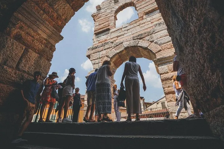 A guided visit of the Roman Arena with skip-the-line entry, sold on Viator, the Arena di Verona, opera houses in Italy