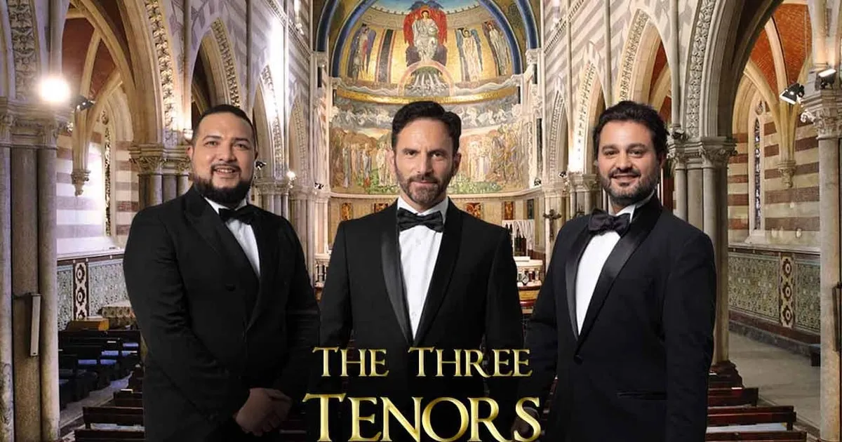 Three tenors, 'Nessun dorma' and the Neapolitan songs in the mosaic church on Via Nazionale, a Rome opera concert, opera houses in Italy