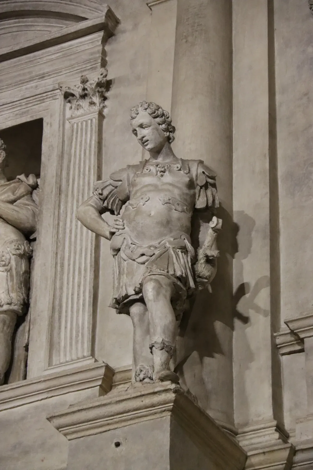 Statues in the niches of the Teatro Olimpico stage, Teatro Olimpico Vicenza, opera houses in Italy